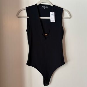 Abercrombie and Fitch Plunge Hardware Bodysuit NWT
